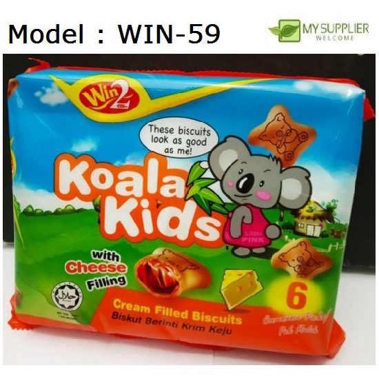 Win2 96g Koala Kids Biscuits - ชีส (706F)