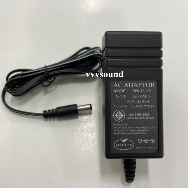 12V1.2A LEOTECH อะแดปเตอร์ มาตรฐาน มอก. Adapter อย่างดี จ่ายไฟเต็ม ใช้กับกล้องวงจรปิด กล่องดาวเทียม กล่องดิจิตอล