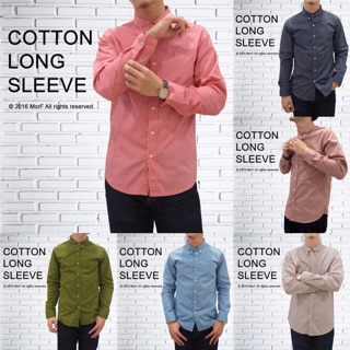 Cotton Long Sleeve Shirt เสื้อเชิ้ต แขนยาว