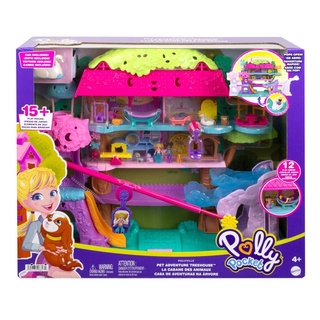 Polly Pocket Pollyville Pet Adventure Treehouse Playset-พอลลี่พ็อกเก็ต รุ่นพอลลี่วิลล์ เพลย์เซตบ้านต้นไม้