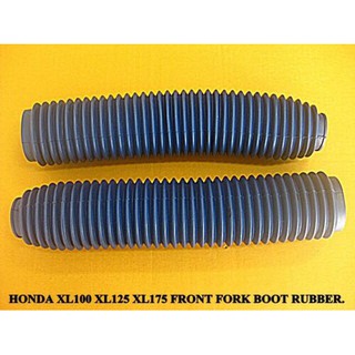 HONDA XL100 XL125 XL175 "FRONT" FORK BOOT RUBBER "BLUE" PAIR SET // ยางกันฝุ่น สีน้ำเงิน 2 ชิ้น สินค้าคุณภาพดี