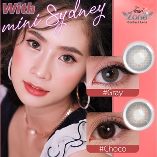 Angel Zone คอนแทคเลนส์ 14.2 รุ่น Sydney Gray/Choco รองรับสายตาปกติและสายตาสั้น -0.50 ถึง -6.00