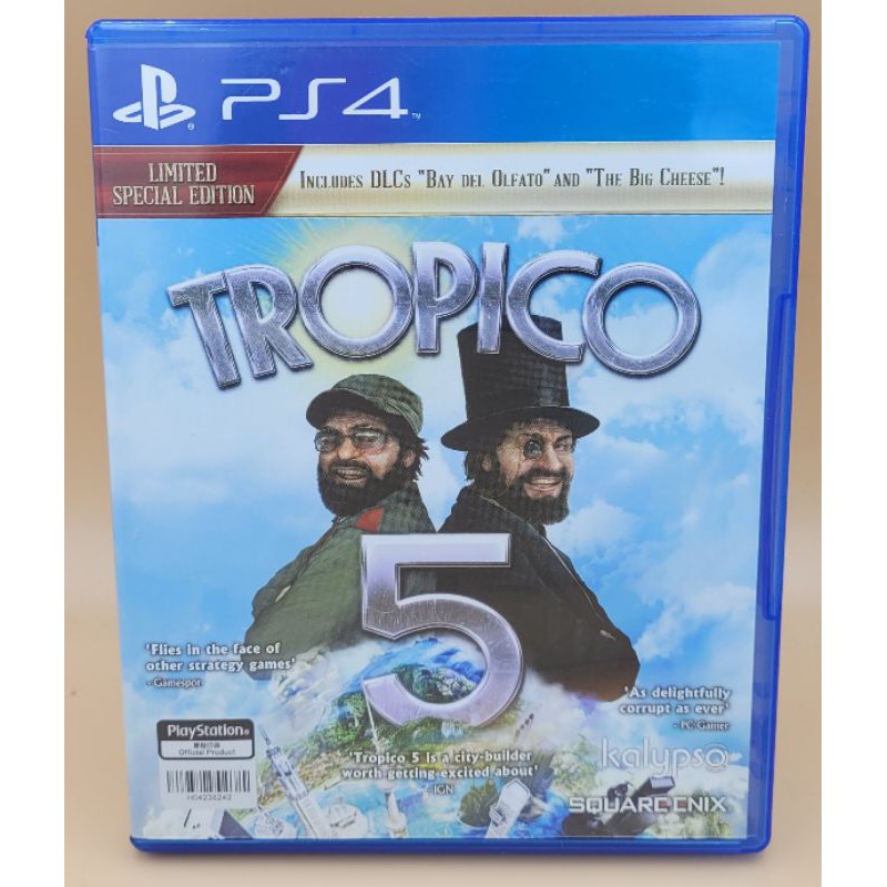 (มือสอง) มือ2 เกม ps4 : Tropico 5 โซน3 แผ่นสวย สำหรับใช้งานกับเครื่องเกม ps4 และ ps5