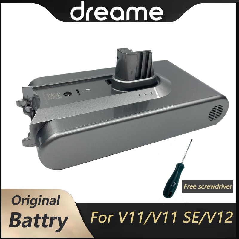 อะไหล่เครื่องดูดฝุ่น Dreame V9 V10 V11 V12 ดั้งเดิมของแบตเตอรี่เครื่องดูดฝุ่น Dreame