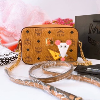 MCM Year Of The Mouse Camera Bag 6.0 x 19.5 x 13.5 cm