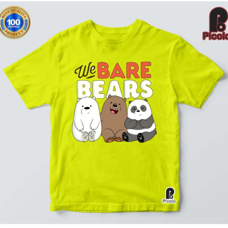 เสื้อยืดเด็ก เสื้อยืดหมี we bare bears เสื้อยืดเด็ก/วัสดุพรีเมี่ยม