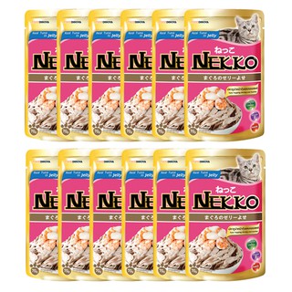 Nekko Tuna topping Shrimp and Scallop in Jelly (70 g.) x 12