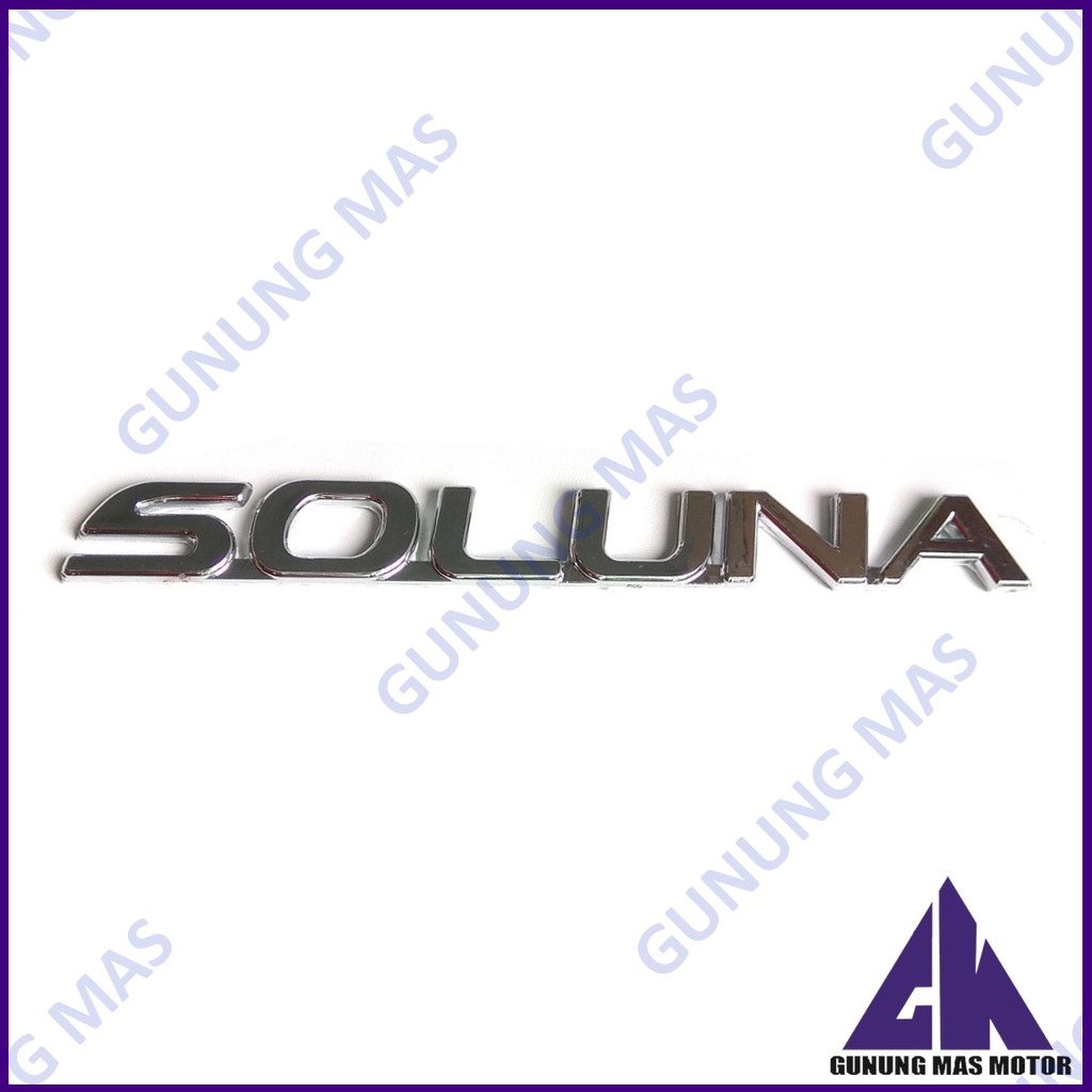 สัญลักษณ์โลโก้ Soluna สําหรับ Toyota Soluna Sticky Writing