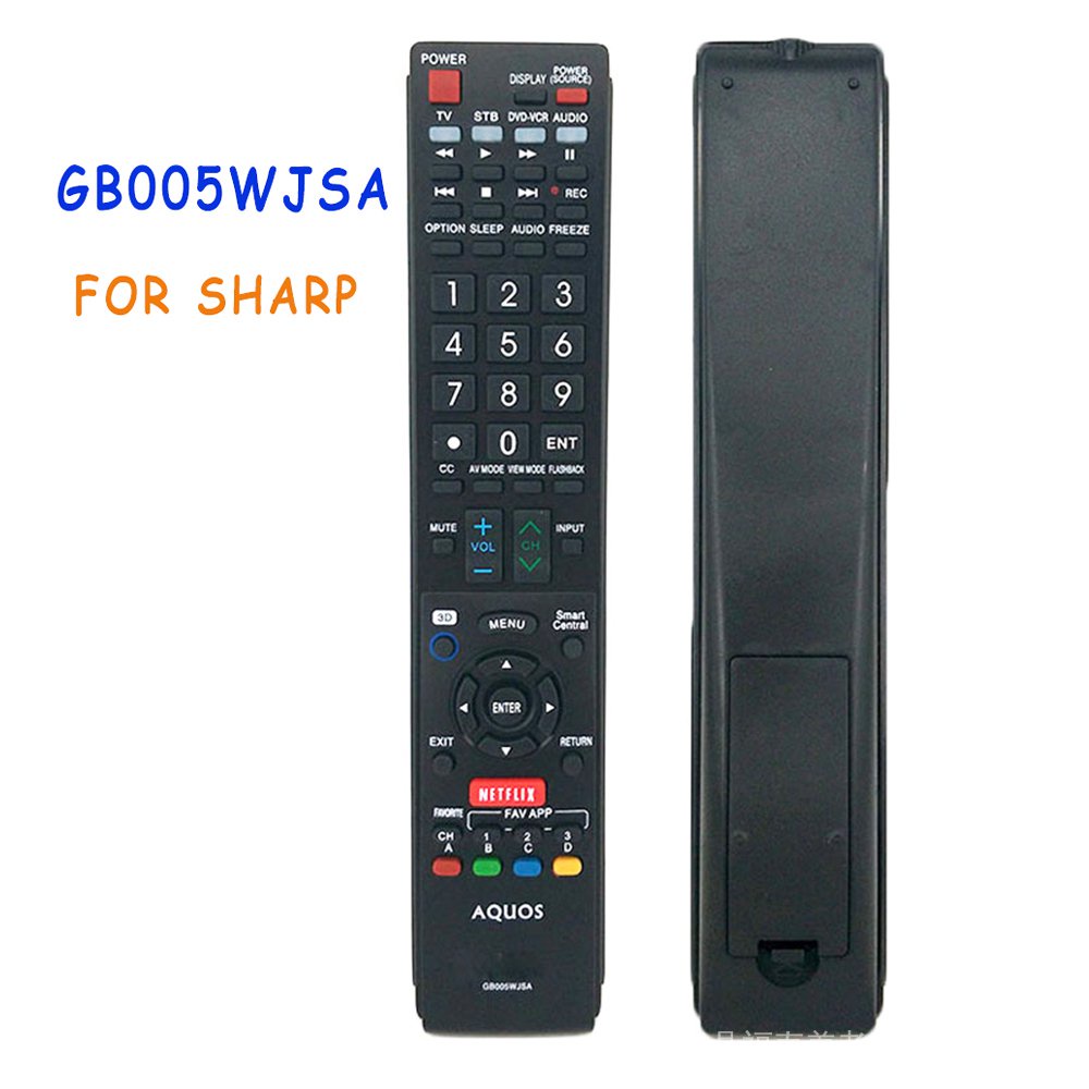 ใหม่เปลี่ยนรีโมทคอนโทรล GB005WJSA สําหรับ SHARP TV STB DVD-VCR AUDIO LC90LE745U LC80LE844U LC80LE632