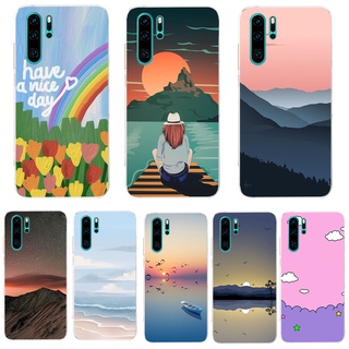 เคส huawei p30 p30 Pro P40 P40 Pro ใส TPU ซิลิโคน เคสนิ่ม