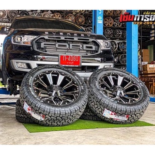 แม็กซ์​ OASIS​ OFF-ROAD​ FLOWER​ ขอบ20" + ยาง​ 275/55R20 COSMISTIRES ยางปี22