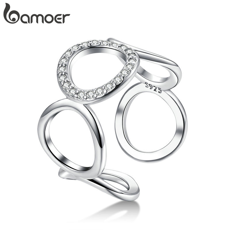 BAMOER Fashion Rings Gentle Circle YIR216