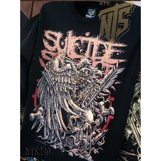 NTS 240 Suicide Silence ROCK เสื้อยืด เสื้อวง เสื้อดำ สกรีนลายอย่างดี ผ้าหนานุ่ม ไม่หดไม่ย้วย NTS T SHIRT S M L XL XXL