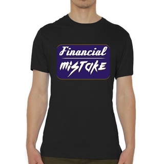 เสื้อยืดโอเวอร์ไซส์ขายดี เสื้อยืดลําลอง แขนสั้น คอกลม พิมพ์ลายโปสเตอร์ Financial Mistake สําหรับผู้ชาย GJajhg99EIkikg91S