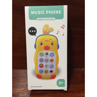 โทรศัพท์มือถือเด็ก music phone มีเสียงเพลง ของเล่นเสริมพัฒนาการ