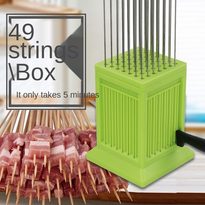 String-Wearing Artifact Fast Skewers Artifact Commercial สวมใส่ Kebab Artifact ตัดแกะ Kebab เนื้อ Sk