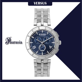 [ของแท้] Versus by Versace นาฬิกาข้อมือ ผู้ชาย รุ่น VERSUS S7613-0017 LOGO GENT BLUE DIAL STAINLESS STEEL paurasia