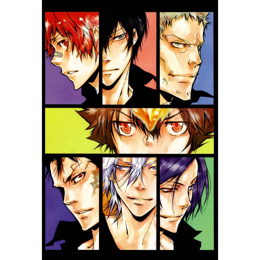 โปสเตอร์ Reborn รีบอร์น การ์ตูน ญี่ปุ่น Poster ของขวัญ โปสเตอร์การ์ตูน Japan Anime โปสเตอร์สำหรับเด็