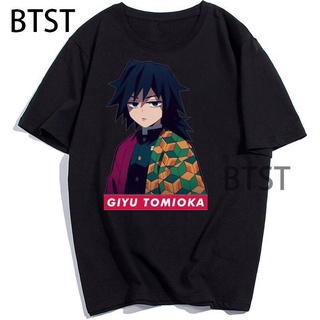 เสื้อยืดแขนสั้น พิมพ์ลายกราฟิก Demon Slayer Kimetsu No Yaiba เหมาะกับของขวัญ สไตล์ฮิปฮอป สําหรับผู้ชาย