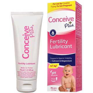 (Exp2/2025)sasmar conceive plus เจลหล่อลื่นสำหรับผู้ต้องการ  75 มิล มีของแถมทุกออเดอร์