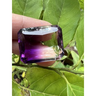 Bi color Ametrine 49 carats 24x20mm Hardness 7