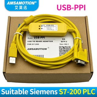 Yy สายเคเบิลโปรแกรม USB-PPI สําหรับอะแดปเตอร์แปลง Siemens S7-200 6ES7901-3DB30-0XA0 6ES79013DB300XA0 USB RS485