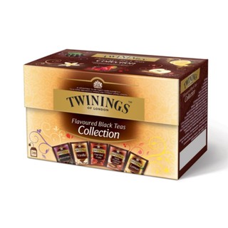 ﻿Twinings Flavoured Black Collection ทไวนิงส์ เฟลเวอร์แบล็กที คลอเล็คท์ชั่น ชาอังกฤษ 2กรัม 20ซอง