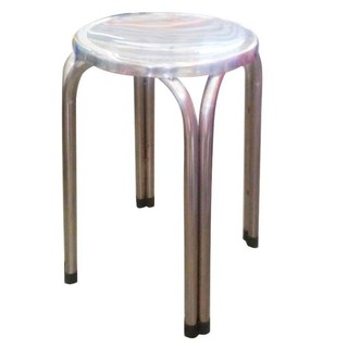 KK_Shop เก้าอี้สตูลกลม สแตนเลสแท้ รุ่น Stool stanless18"(47cm.)