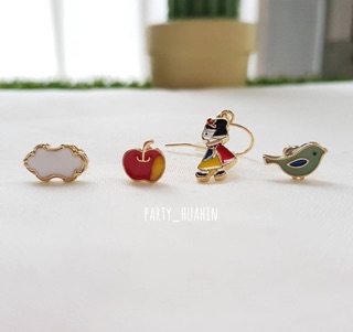 Snow White earrings เซ็ต4 ชื้น