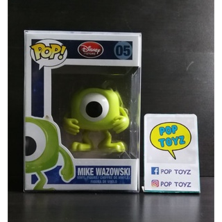 FUNKO POP Disney Monsters Inc. Mike Wazowski 05 RED Disney Store Logo ของแท้งานเก่าเลิกผลิตหายากสุด พร้อมส่ง Mike Sulley