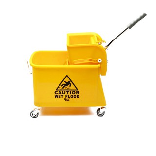 ถังบีบม็อบ 20 ลิตร สีเหลือง NCL MW18LT 20L Yellow Mob Mop Bucket NCL MW18LT