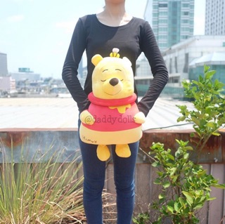 หมอนสอดมือ Pooh หมีพูห์ โถน้ำผึ้ง ตัวนุ่ม 15นิ้ว