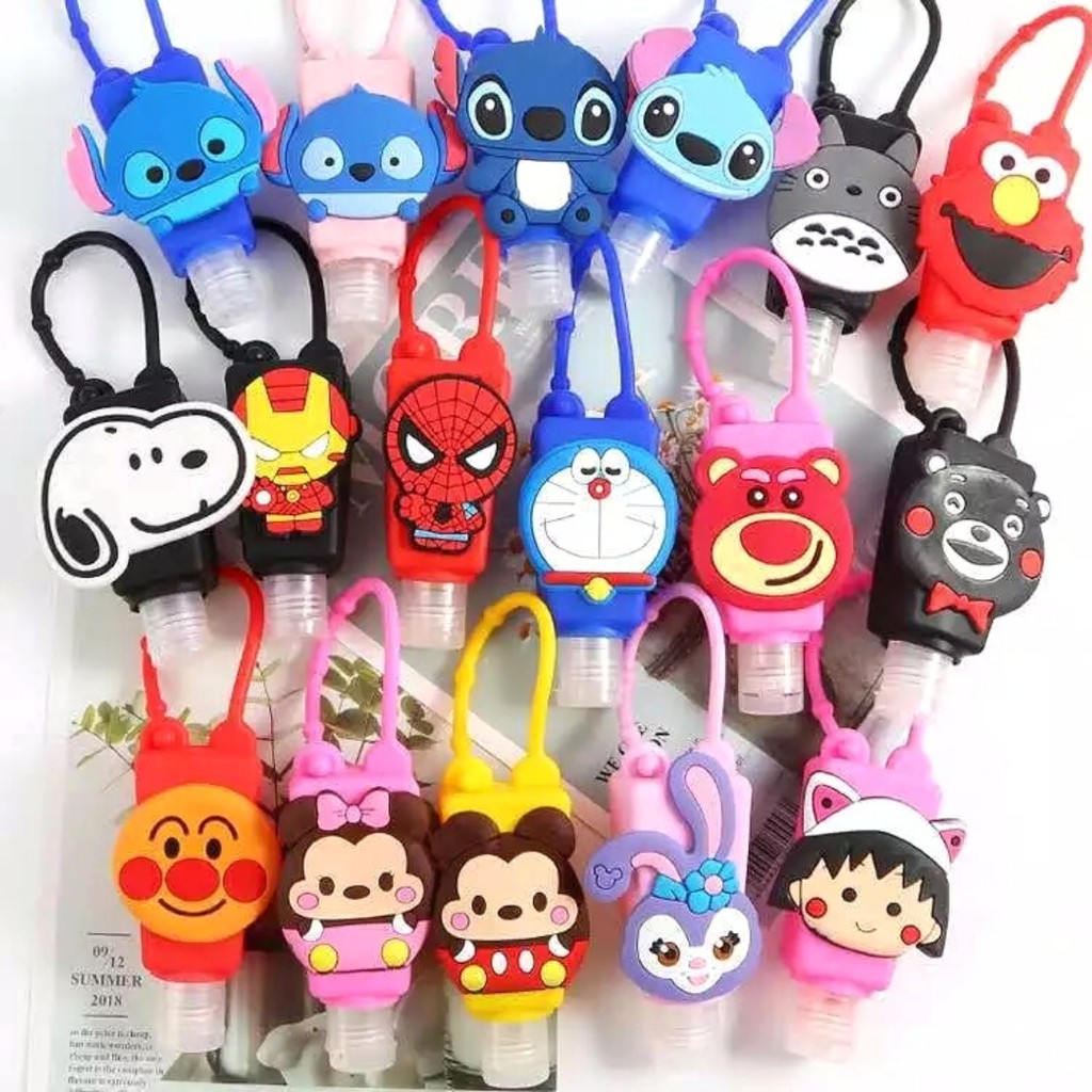 ขวดเจลห้อยกระเป๋า ขวดเจลล้างมือ แบบพกพา ลายสุดน่ารัก พร้อมส่ง‼️
