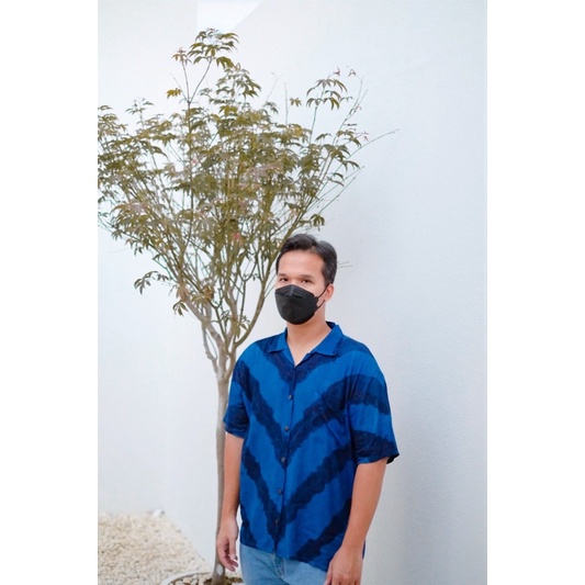 เสื้อเชิ้ตมัดย้อมผู้ชาย 💙