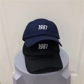 หมวกแก๊ปเบสบอลวินเทจ ปัก 1987 (มี5สี)