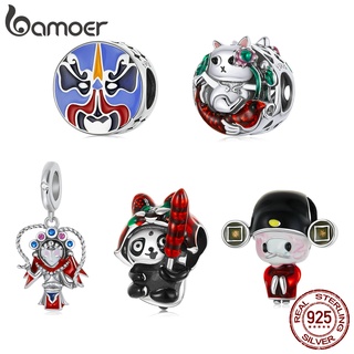 Bamoer Chinese Style Series 5 Styles 925 Silver Sterling Fashion Charms For Necklace DIY Jewelry Accessories SCC2105