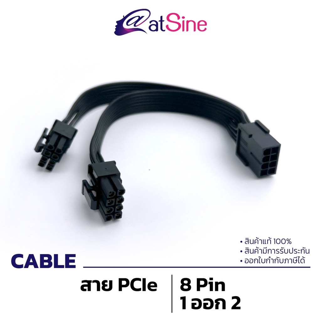 สายไฟเลี้ยงการ์ดจอ SLEEVED CABLE: EXTENSION - 8 (6+2) PIN VGA