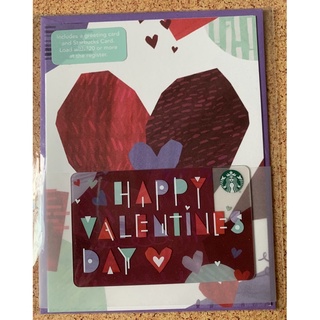 Starbucks Valentines card พร้อมบัตรอวยพร