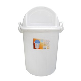 MODERN ถังขยะกลม ขนาด 47 x 47 x 73 ซม. สีใส MODERN round trash bin 47 x 47 x 73 cm. Clear