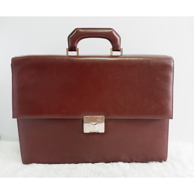 BALLY Janka Leather Briefcase Leather Bag