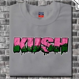 เสื้อสาวอวบ - KUSH หยดพิมพ์พิมพ์ TSHIRT ผ้าฝ้าย UNISEX2