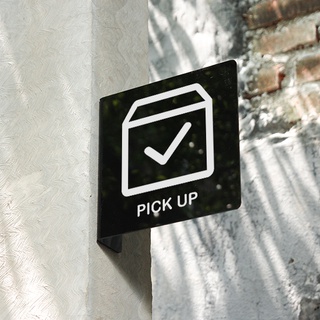 ป้ายอะคริลิค Pop Up ทรงสี่เหลี่ยม ขนาด 15x15 ซม.