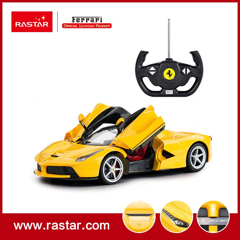 รถบังคับ ของเล่น FERRARI  LaFerrari อัตราส่วน 1/14 – RASTAR 50100 สีเหลือง