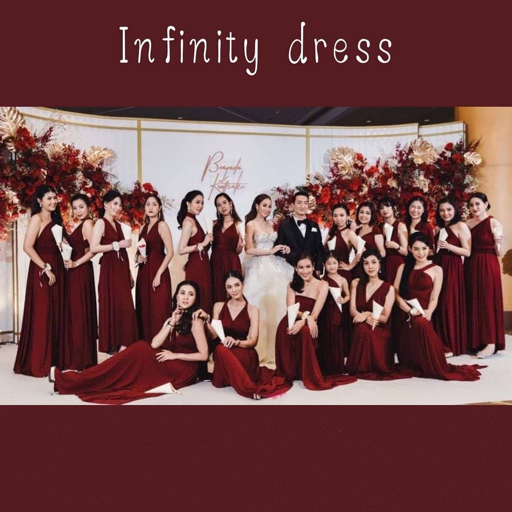 เดรส อินฟินิตี้ Infinity Dress  ชุดราตรี ชุดเพื่อนเจ้าสาว ชุดงานแต่งงาน