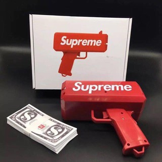 gunยิงเงินgunยิงแบงค์ Supreme ปืนsupremeปืนยิงแบ้งค์มีไฟใช้ถ่าน ของเล่นปืนยิงธนบัตร ปืนยิงแบงค์พร้อมธนบัตร50ใบ 699 ✨✨