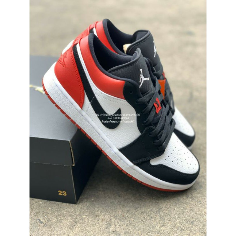 Air Jordan 1 Low Black Toe Shopee Thailand