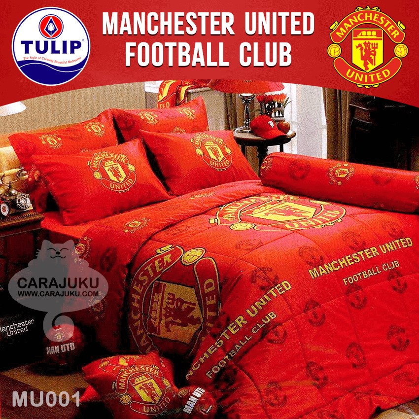 พร้อมส่ง！！ TULIP ชุดผ้าปูที่นอน แมนยู Manchester United MU001 #ทิวลิป ชุดเครื่องนอน ผ้าปูเตียง ผ้านวม ผ้าห่ม ผีแดง Man U