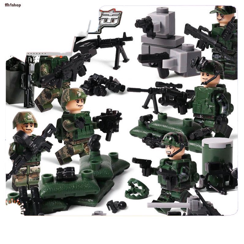 จัดส่งจากกรุงเทพเลโก้ เลโก้ทหาร ตัวต่อทหาร ตัวต่อจีน เครื่องบินรบ เลโก้ค่ายทหาร เลโก้ตำรวจ  เลโก้สถานีตำรวจ ของเล่นเด็ก