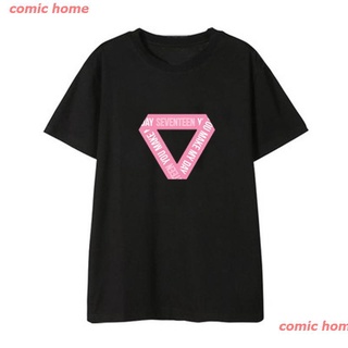 เสื้อยืดโอเวอร์ไซส์เสื้อยืดผ้าฝ้ายCOTTON comic home woman DX 797 Seventeen YOU MAKE My Day เสื้อยืดแขนสั้นผ้าฝ้าย 2021 c