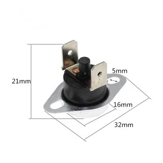 1pcs เทอร์โมสตัท ปุ่มรีเซ็ต KSD301 KSD303 10A 16A 45 - 150 Manual Reset Thermostat Normally Closed